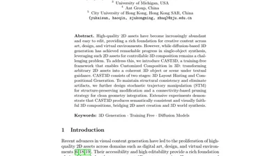 CAST3D: Customizing Arbitrary 2D Assets into 3D World featured image