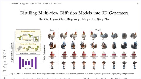 Distilling Multi-view Diffusion Models into 3D Generators thumbnail