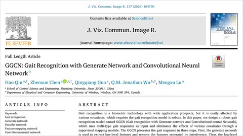 GGCN: Gait Recognition with Generate Network and Convolutional Neural Network thumbnail