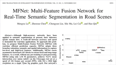 MFNet: Multi-Feature Fusion Network for Real-Time Semantic Segmentation in Road Scenes featured image