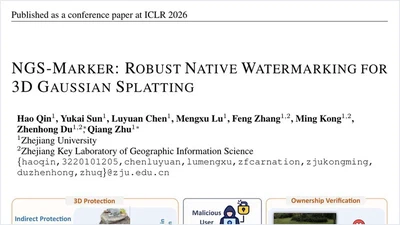 NGS-Marker: Robust Native Watermarking for 3D Gaussian Splatting featured image