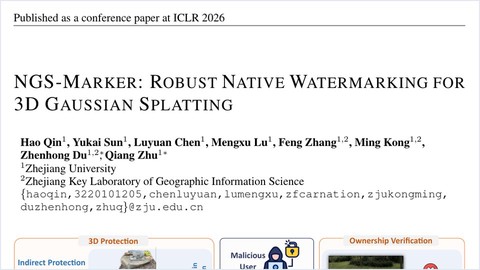 NGS-Marker: Robust Native Watermarking for 3D Gaussian Splatting thumbnail