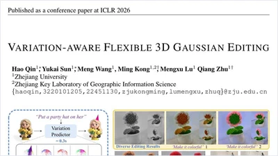 Variation-aware Flexible 3D Gaussian Editing featured image